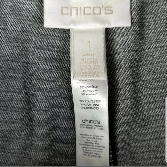 Chicos Juliet Textured Dot Ankle Pants - Picture 5 of 8